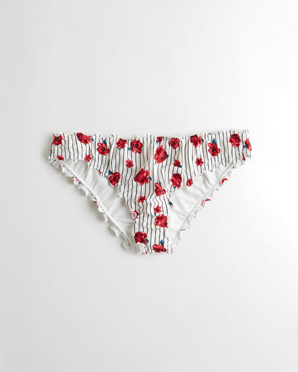 girls ruffle cheeky bikini bottom girls swimwear hollisterco ca details