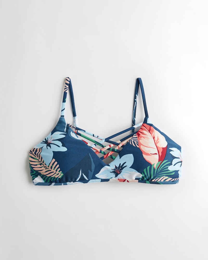 strappy scoop bikini top