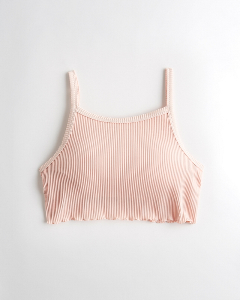 crop tank top with built in bra