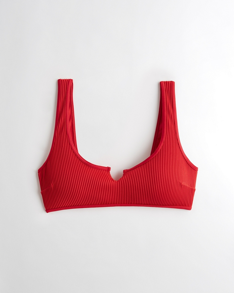 hollister red bathing suit