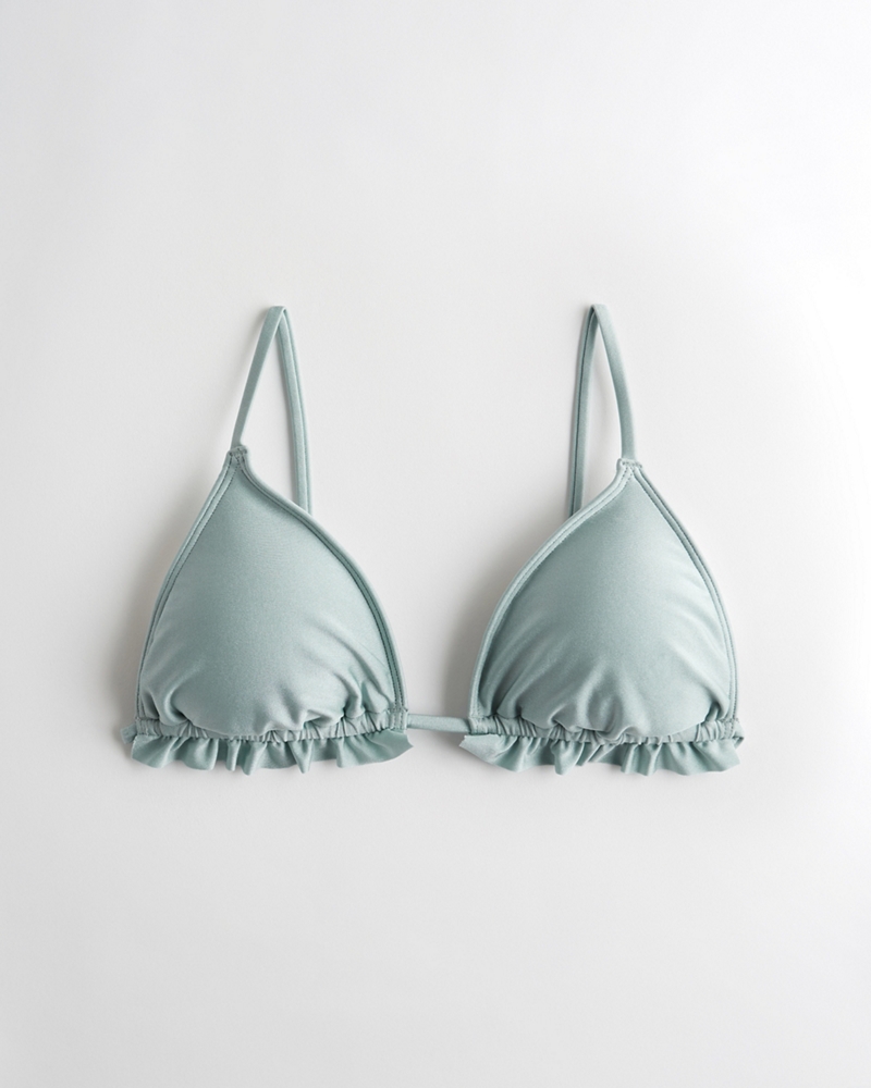 ruffle hem bikini top