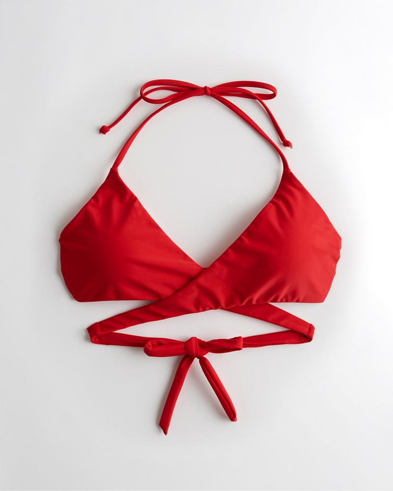 hollister red bikini