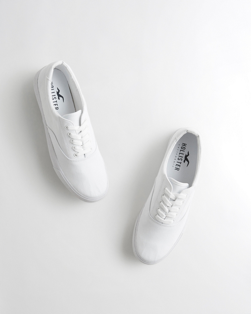 white hollister shoes