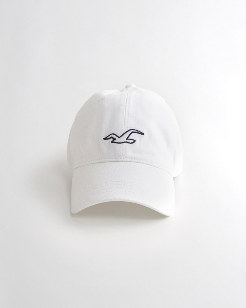 white hollister hat