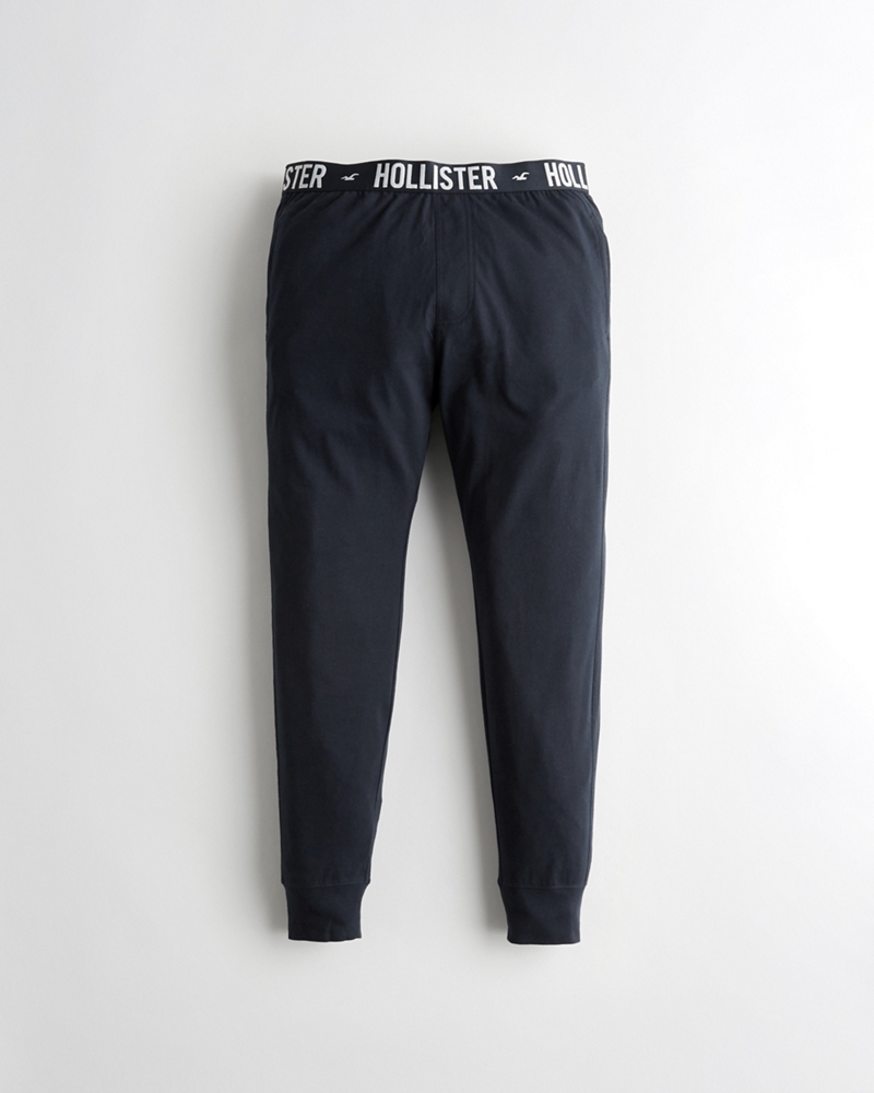 hollister white joggers