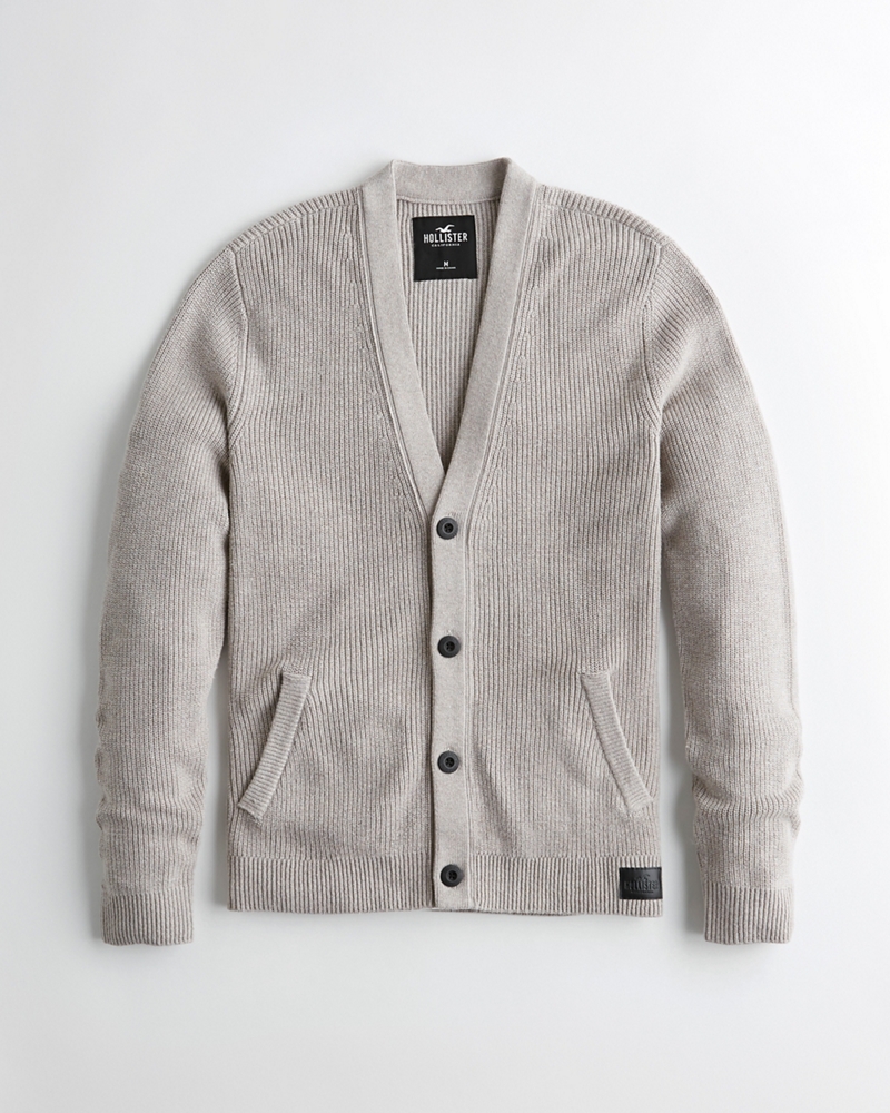 hollister ribbed cardigan