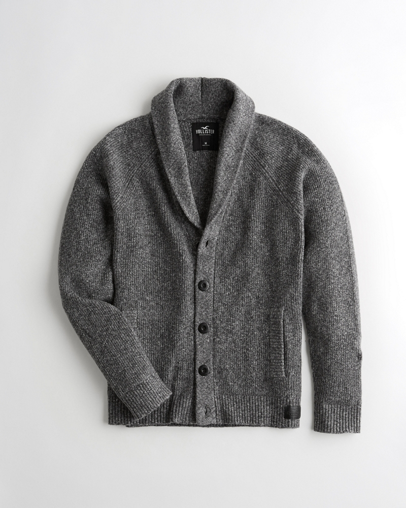 hollister ribbed cardigan