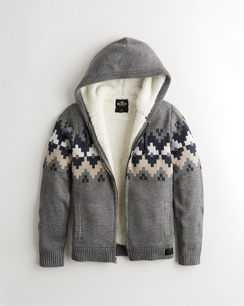 plush hooded sweater