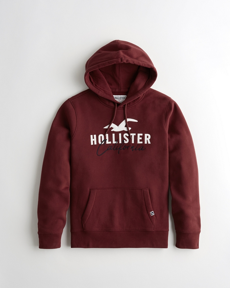 hollister burgundy hoodie