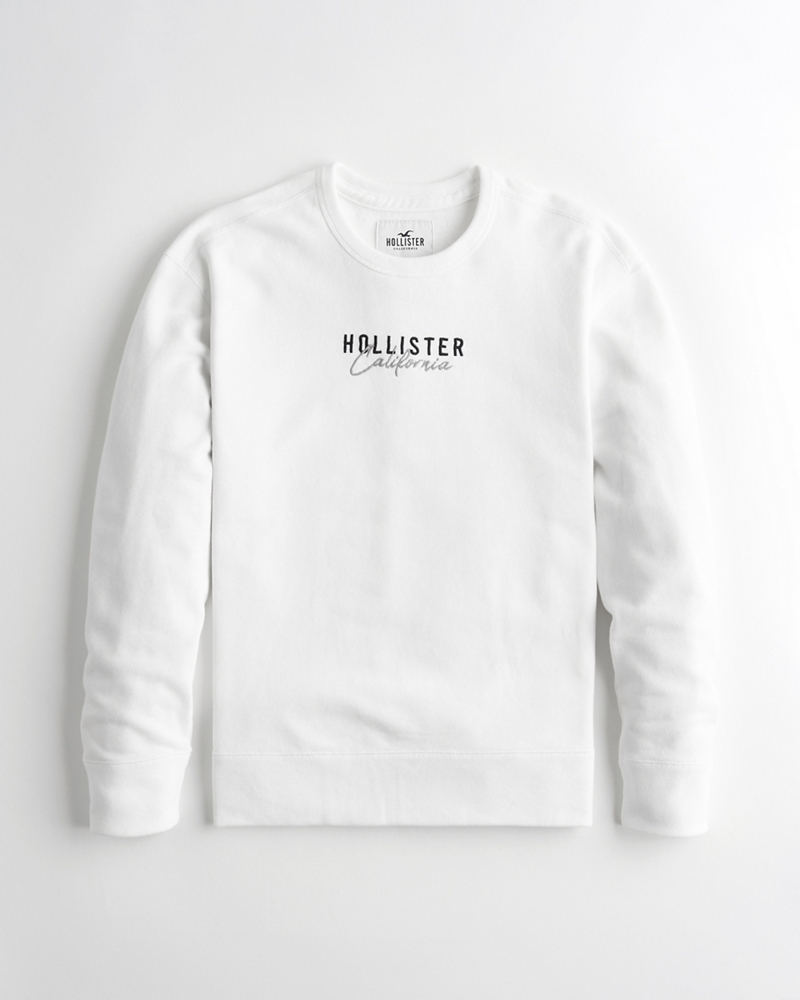 hollister logo crewneck sweatshirt