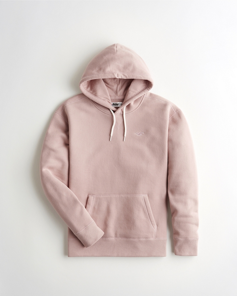 pink hoodie hollister
