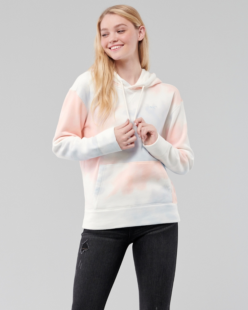 tie dye hoodie hollister