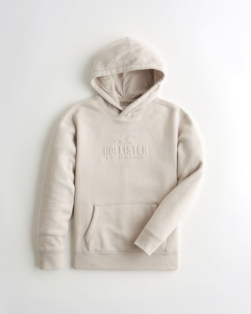 hollister beige hoodie