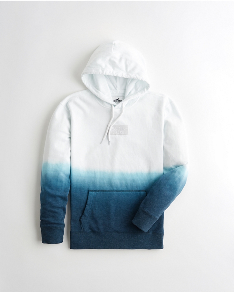 hollister ombre logo hoodie