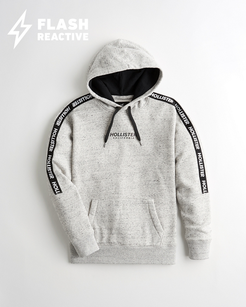 hollister tape hoodie