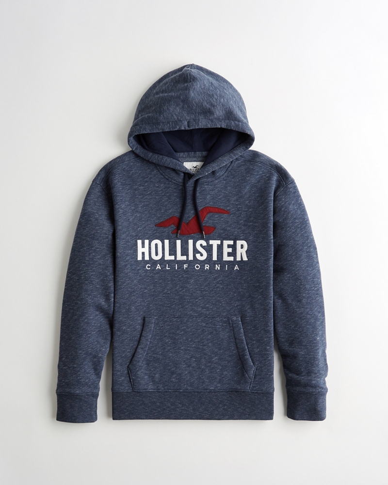 navy blue hollister hoodie