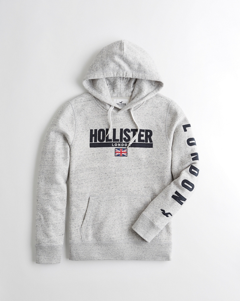 grey graphic hoodie