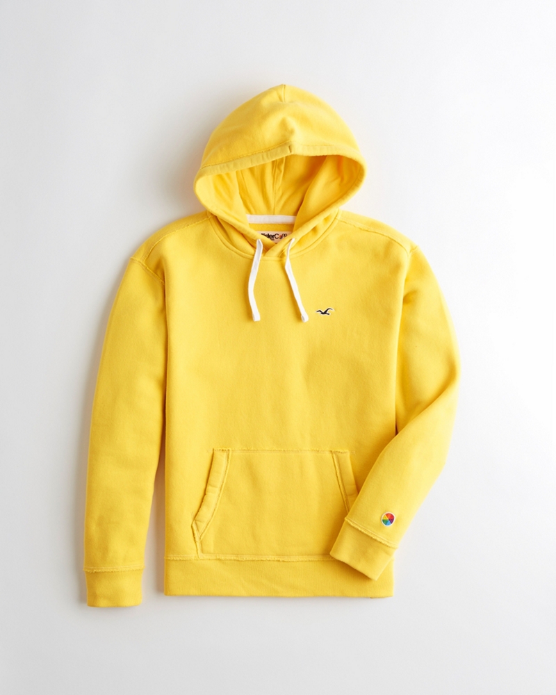 yellow hollister sweater