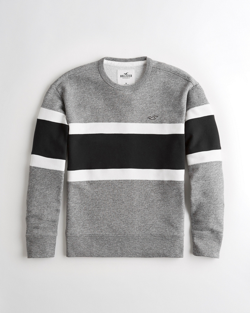 colorblock crewneck sweatshirt