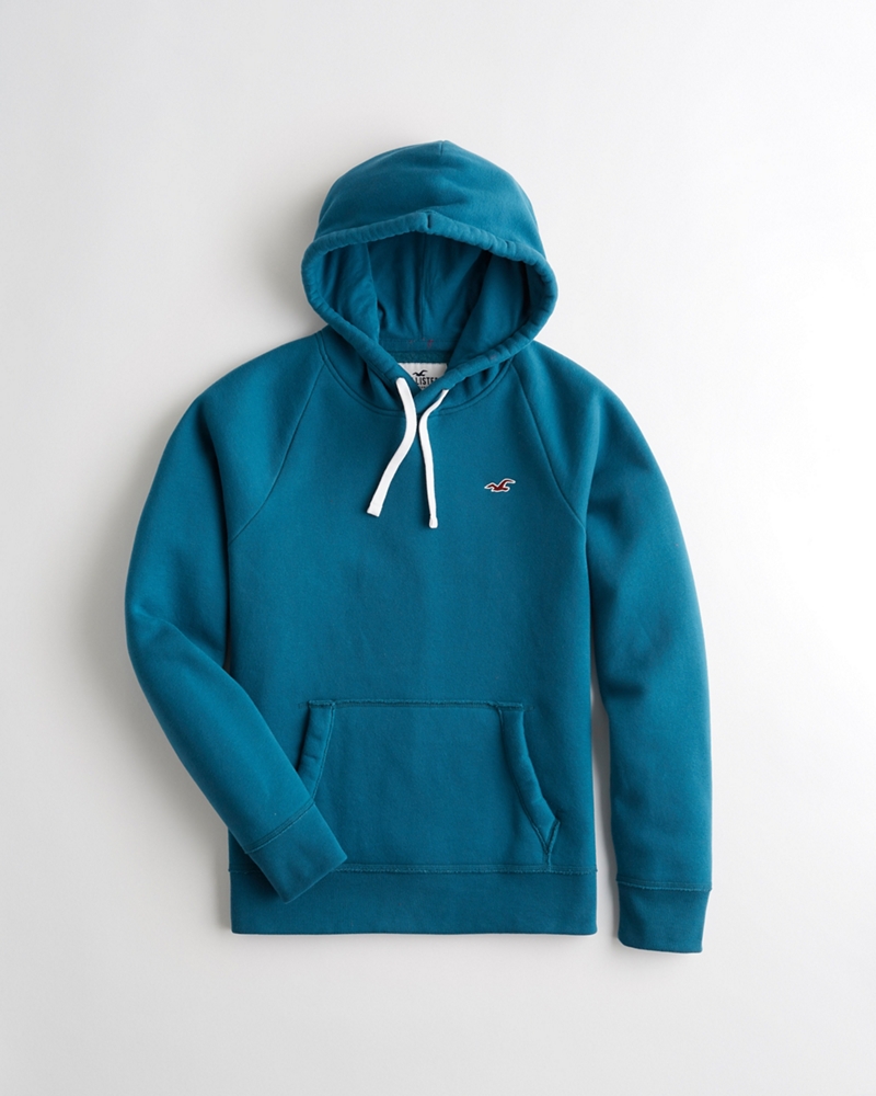 blue and white hollister hoodie