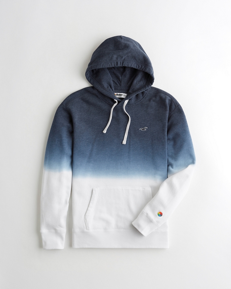 blue hoodie hollister