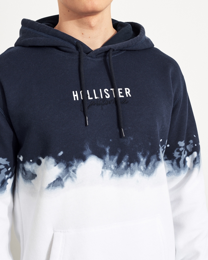 blue hoodie hollister