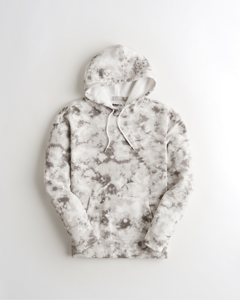 grey and white hollister hoodie