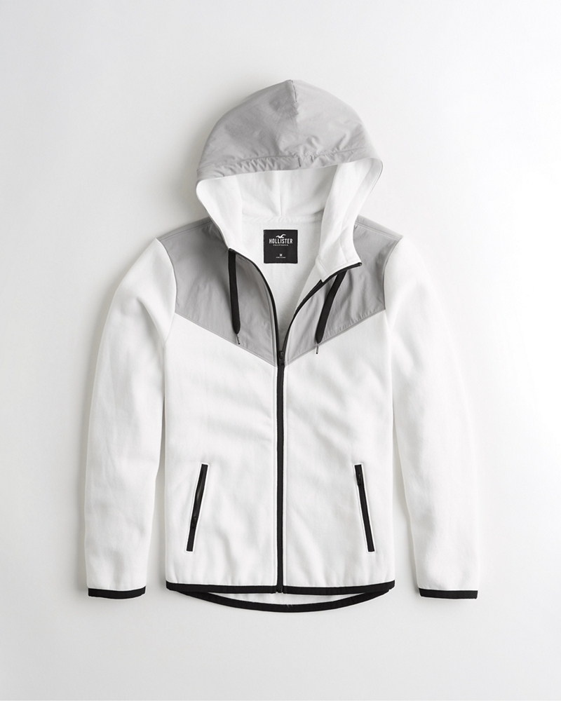 hollister full zip hoodie