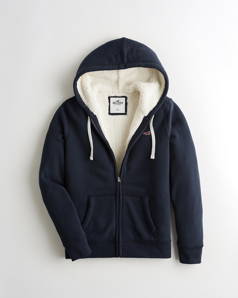 hollister full zip hoodie