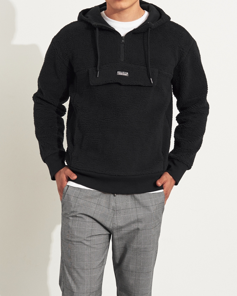 half zip sweatshirt hollister