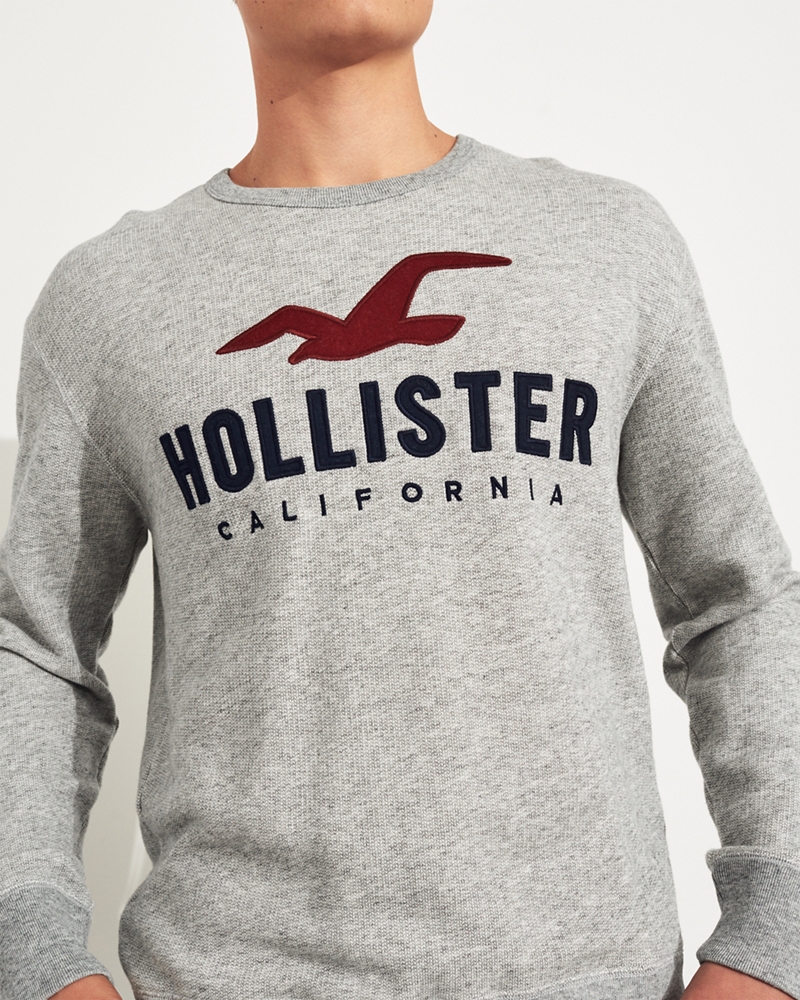 hollister logo crewneck sweatshirt