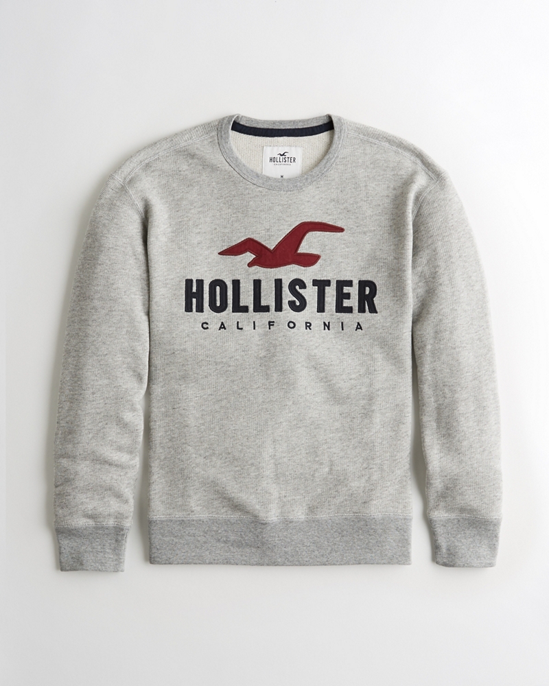 hollister logo crewneck sweatshirt