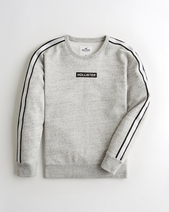 Guys Box Logo Crewneck Sweatshirt Guys Clearance Hollisterco Com