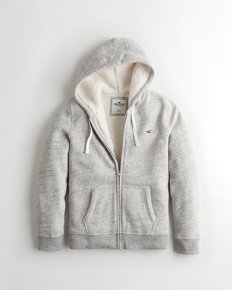 sudadera cremallera hollister