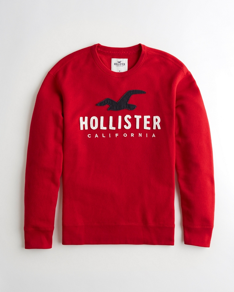 hollister logo crewneck sweatshirt