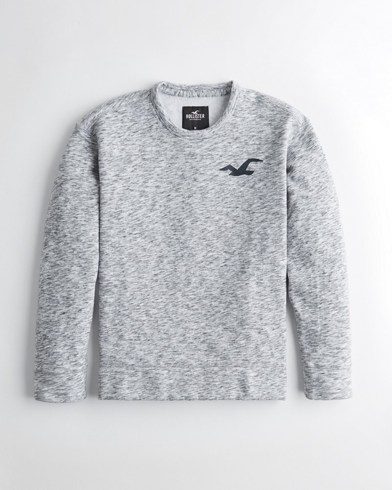 hollister logo graphic crewneck sweatshirt