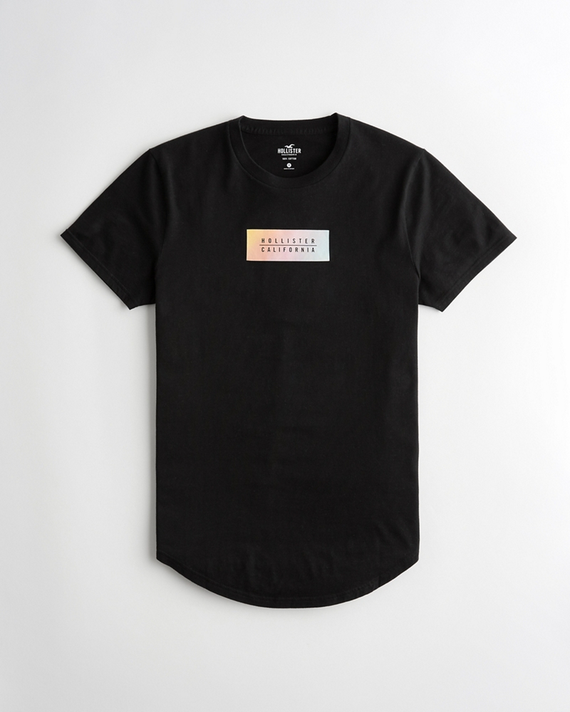 hollister box logo tee