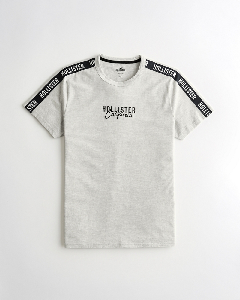 Hollister, Shirts, Hollister Co Navy Colorblock Logo Graphic Tee