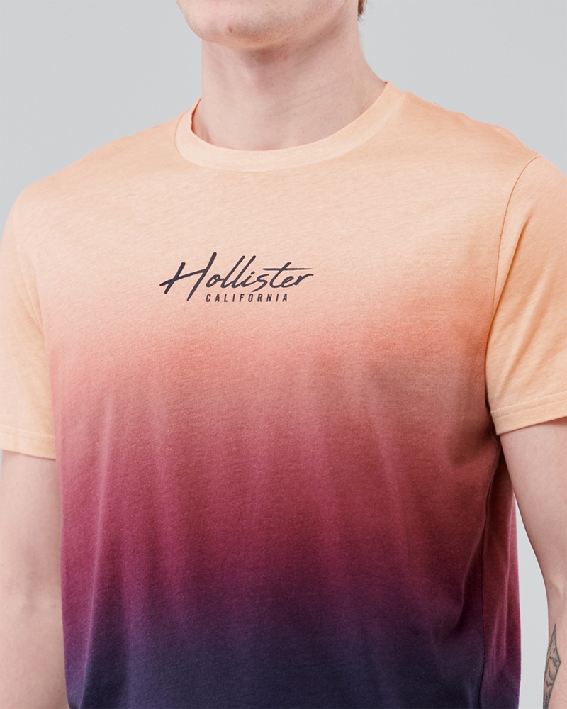 hollister orange t shirt