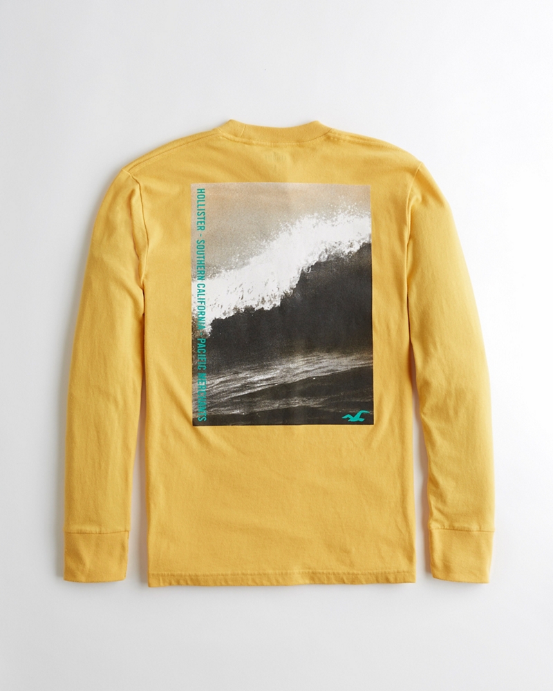 hollister yellow long sleeve