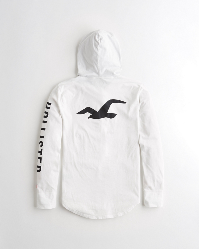 hooded graphic tee