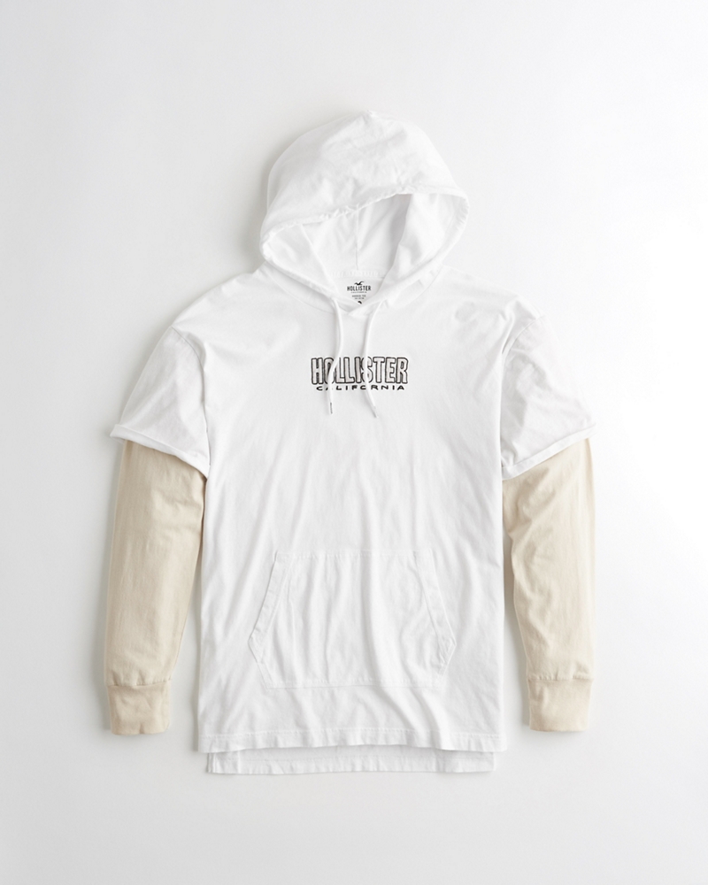 hollister hooded tee