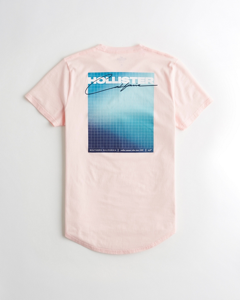 reflective print logo graphic tee