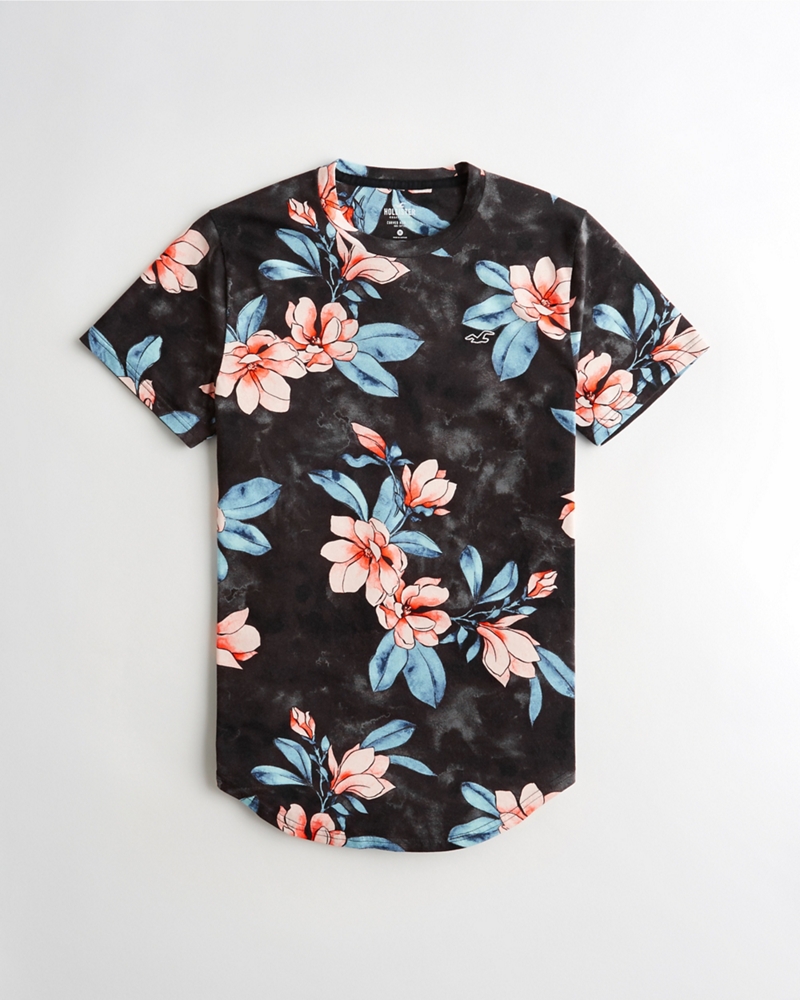 hollister mens floral shirts