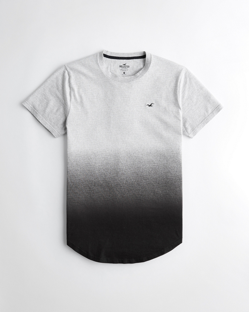 hollister curved hem tee