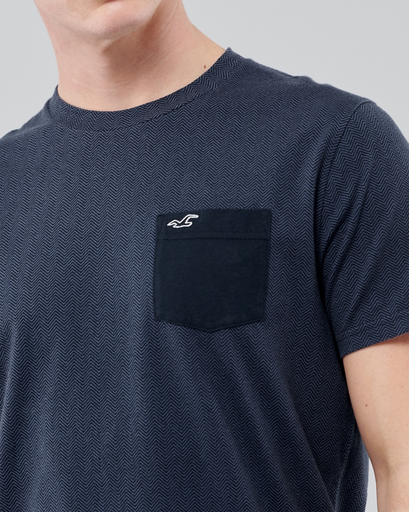 Guys Herringbone Pocket T-Shirt | Guys 