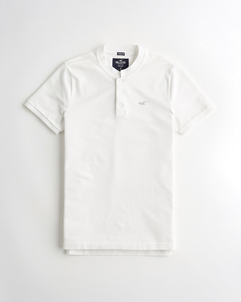 hollister white polo