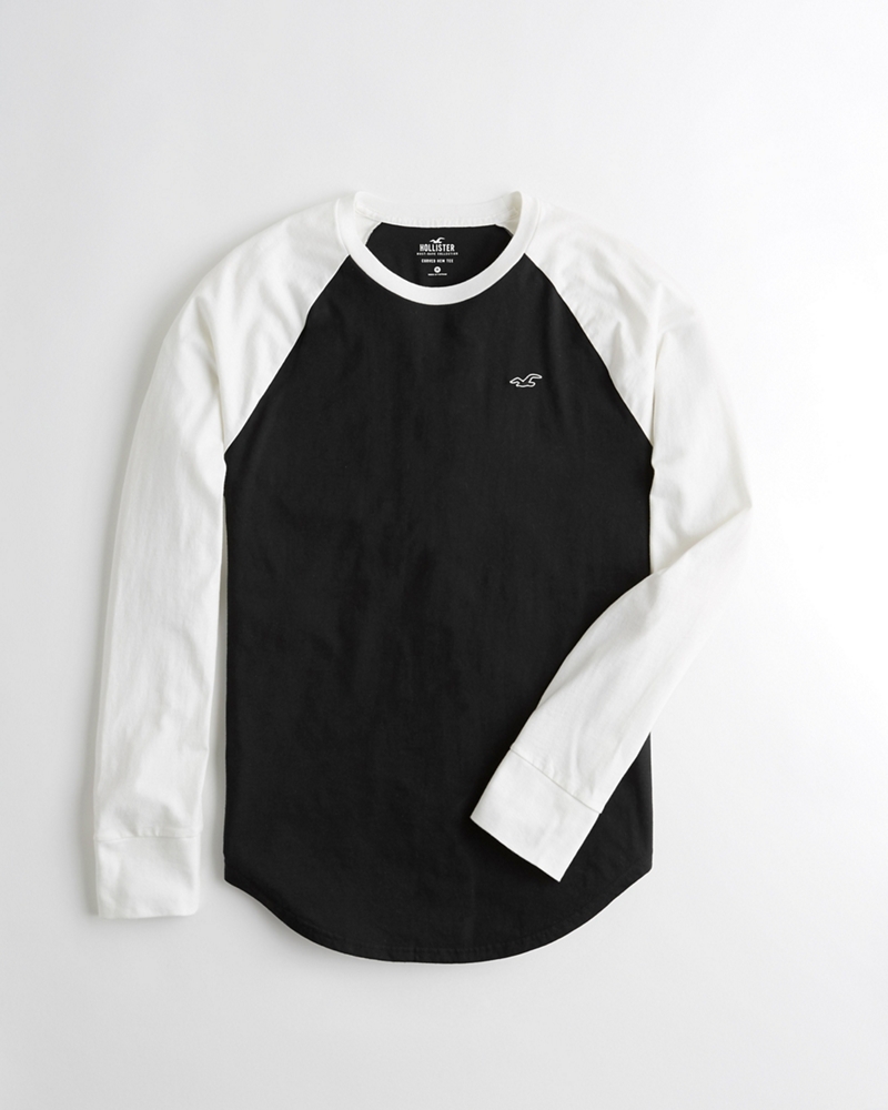 curved hem tee hollister