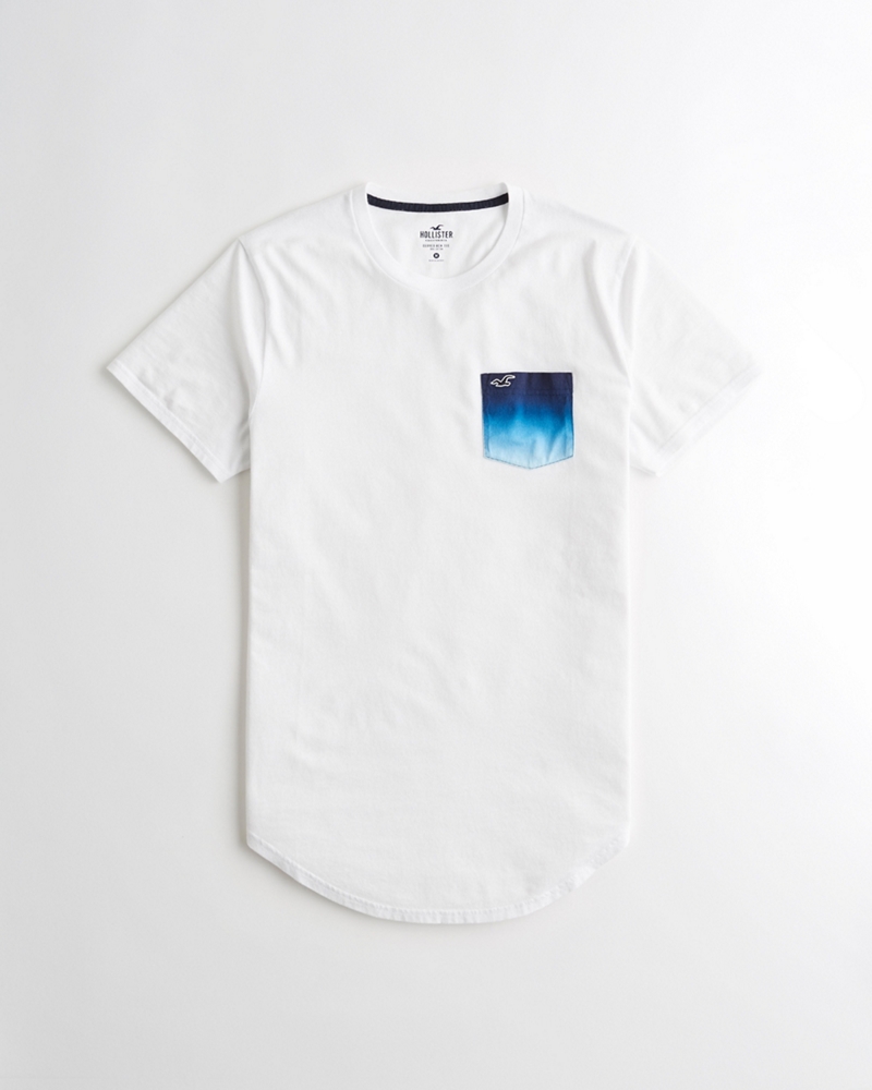 curved hem tee hollister