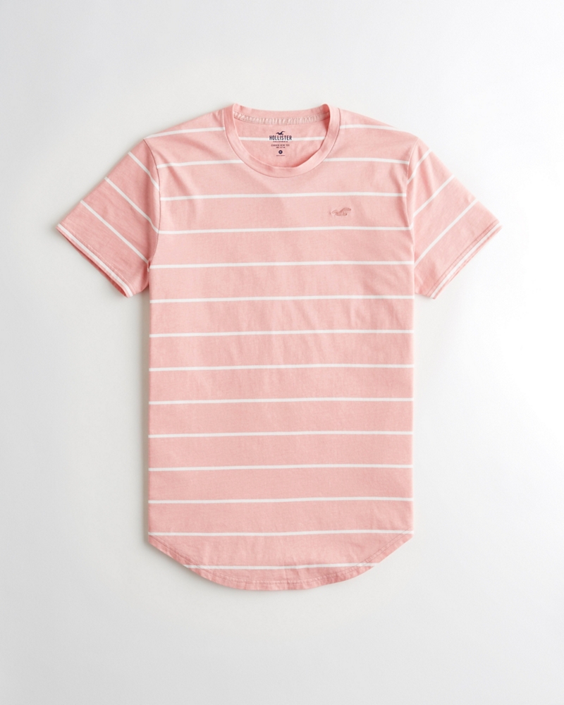 hollister curved hem tee